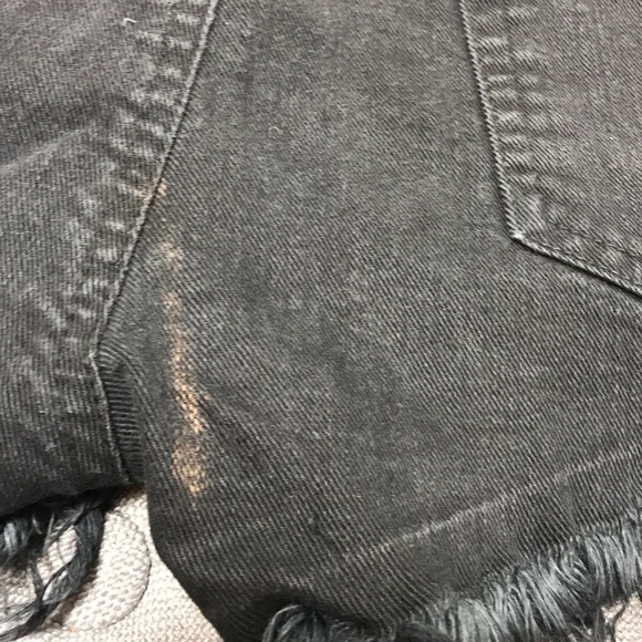 Brandy Melville Washed Black Jean Shorts - Picture 4 of 4